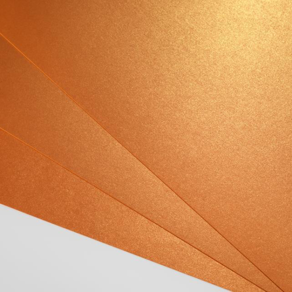 Geschenkpapier SIRIO PEARL, Orange Glow, 72 x 102 cm